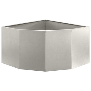 Γωνιακό Ροδόδεντρο Ασημί 60 x 60 x 35 cm Ανοξείδωτο ατσάλι