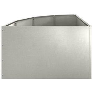 Γωνιακό Ροδόδεντρο Ασημί 60 x 60 x 35 cm Ανοξείδωτο ατσάλι