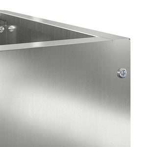 Γωνιακό Ροδόδεντρο Ασημί 60 x 60 x 35 cm Γαλβανισμένος χάλυβας