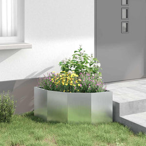 Γωνιακό Ροδόδεντρο Ασημί 60 x 60 x 35 cm Γαλβανισμένος χάλυβας