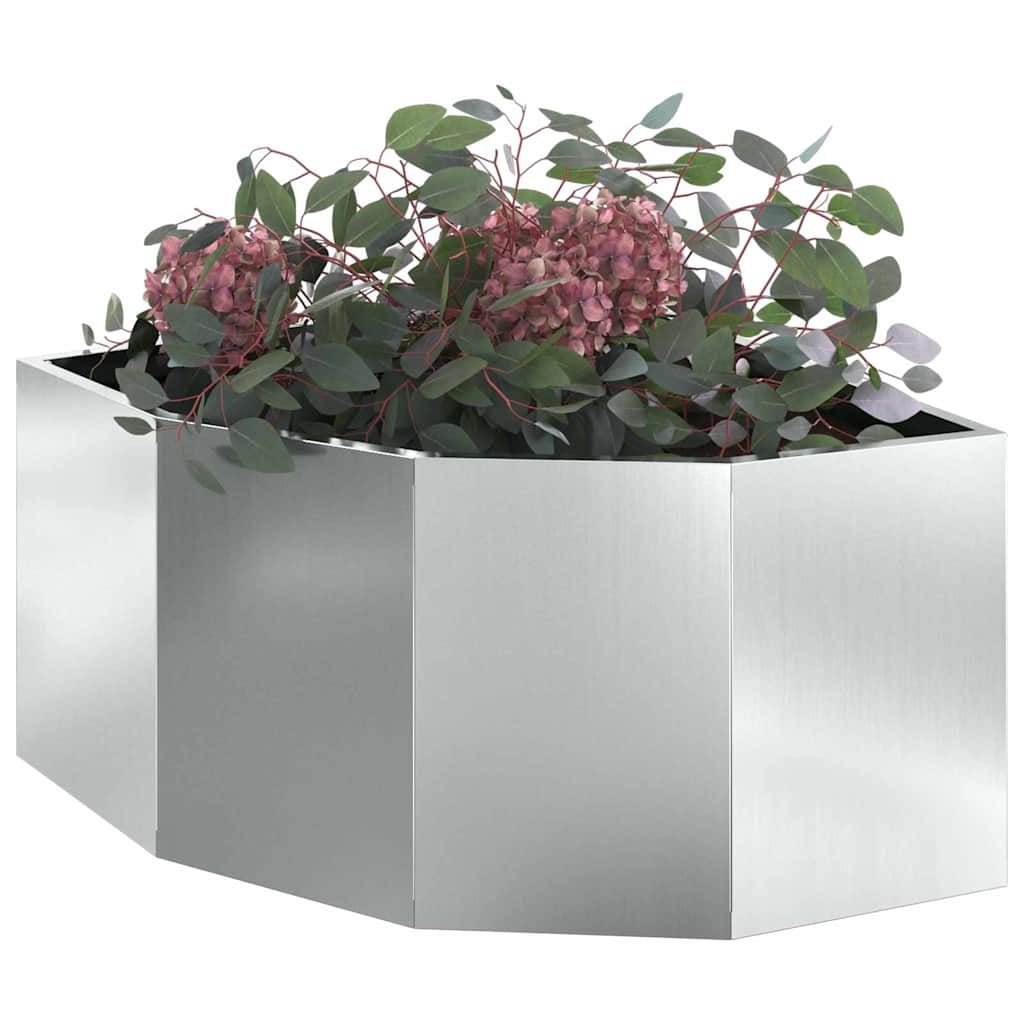 Γωνιακό Ροδόδεντρο Ασημί 60 x 60 x 35 cm Γαλβανισμένος χάλυβας
