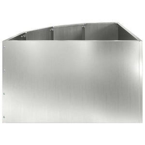 Γωνιακό Ροδόδεντρο Ασημί 60 x 60 x 35 cm Γαλβανισμένος χάλυβας