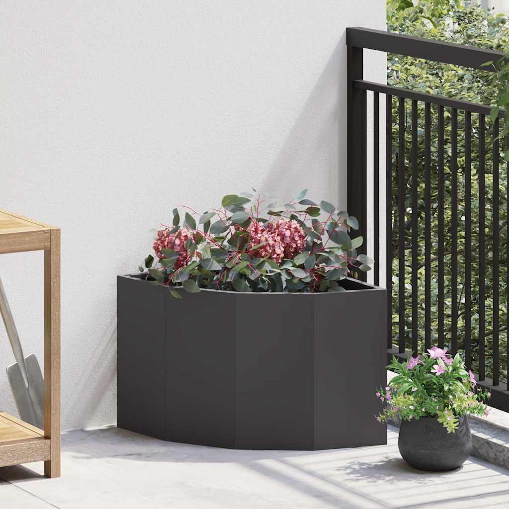 Γωνιακό Ροδόδεντρο Μαύρο 45 x 45 x 35 cm Ατσάλι