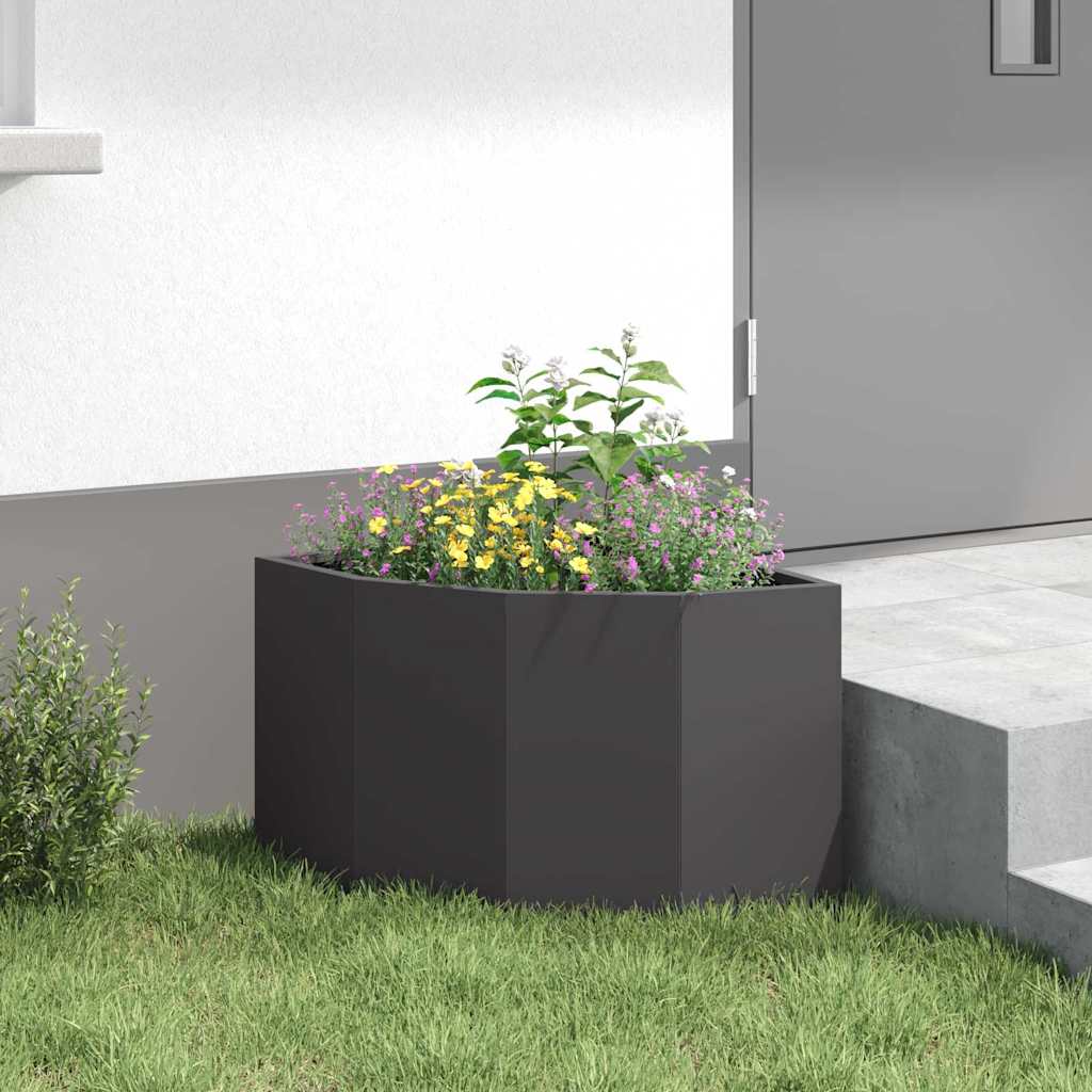 Γωνιακό Ροδόδεντρο Μαύρο 45 x 45 x 35 cm Ατσάλι