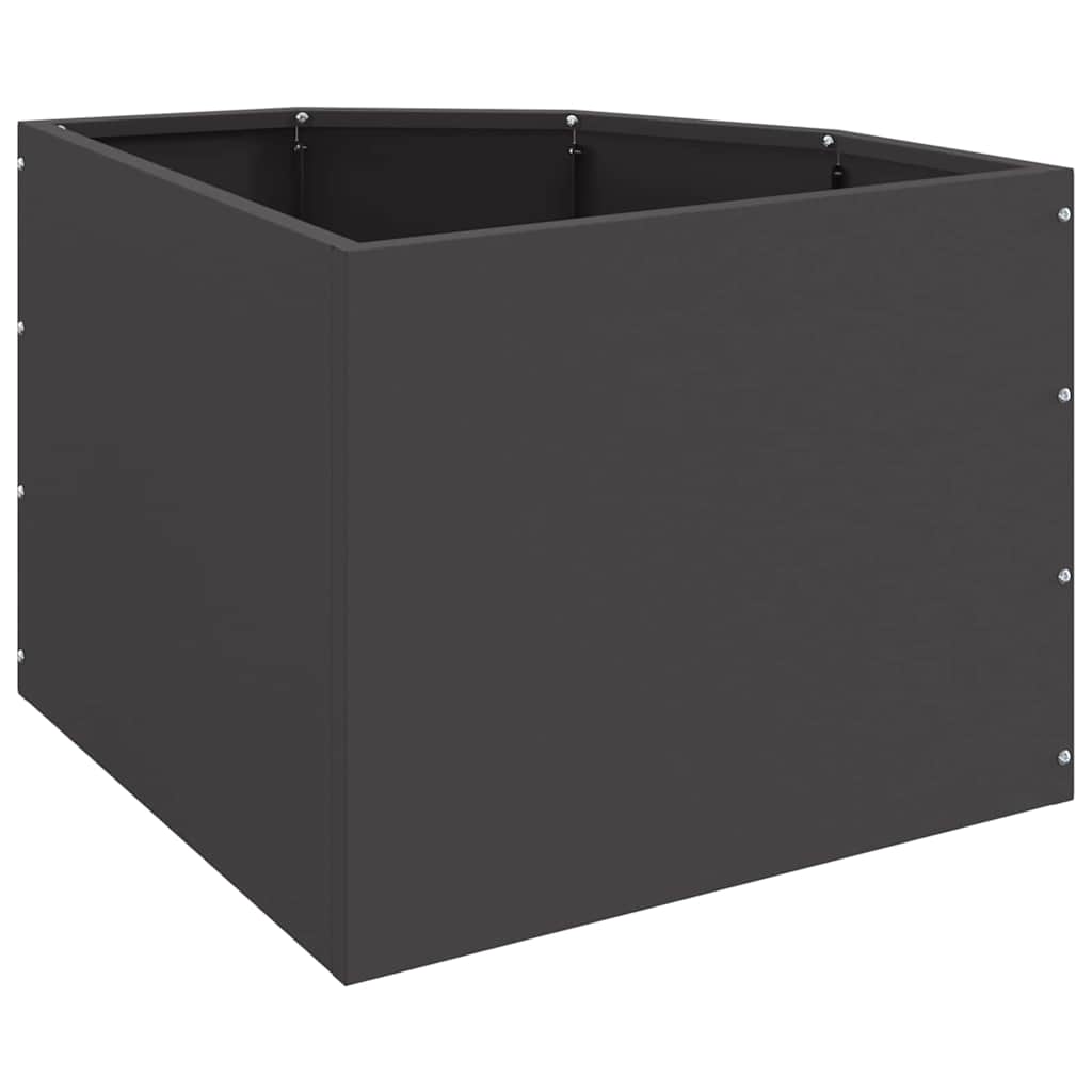 Γωνιακό Ροδόδεντρο Μαύρο 45 x 45 x 35 cm Ατσάλι