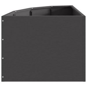 Γωνιακό Ροδόδεντρο Μαύρο 45 x 45 x 35 cm Ατσάλι