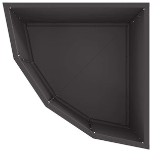 Γωνιακό Ροδόδεντρο Μαύρο 45 x 45 x 35 cm Ατσάλι