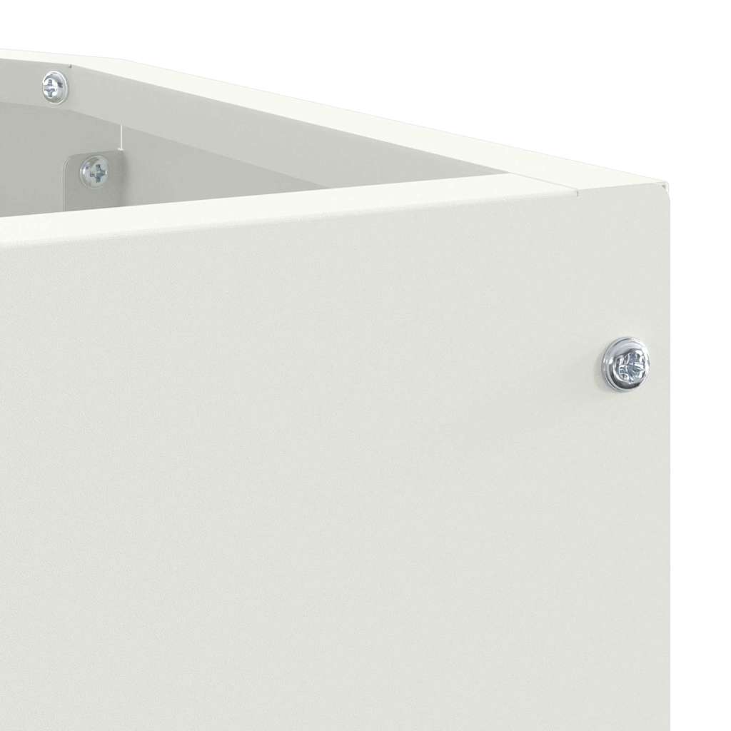Γωνιακό Ροδόδεντρο Λευκό 45 x 45 x 35 cm Ατσάλι