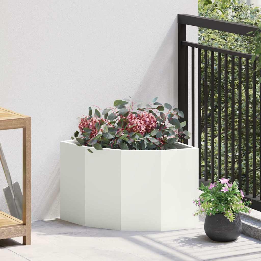 Γωνιακό Ροδόδεντρο Λευκό 45 x 45 x 35 cm Ατσάλι