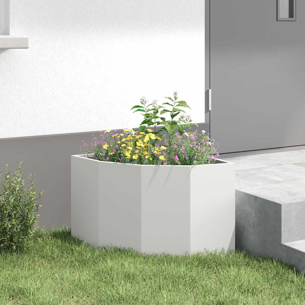 Γωνιακό Ροδόδεντρο Λευκό 45 x 45 x 35 cm Ατσάλι