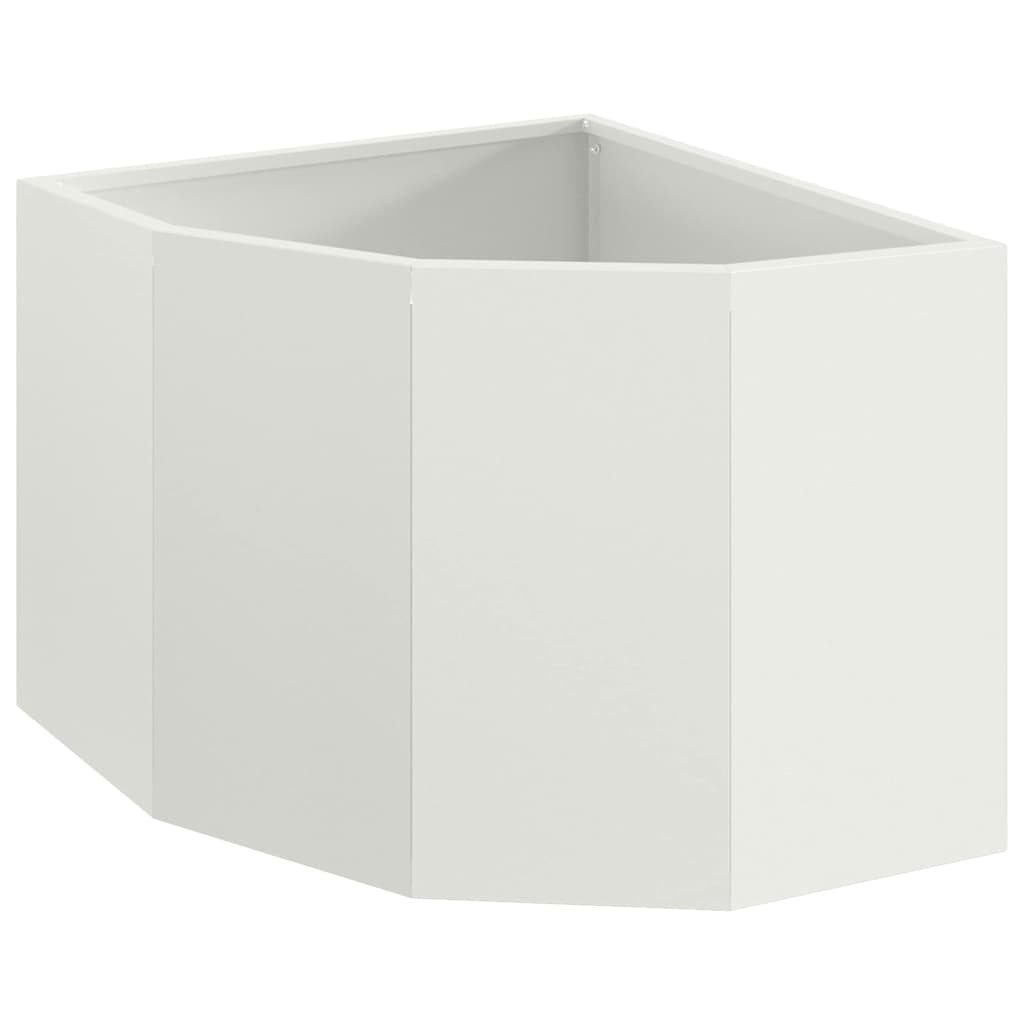 Γωνιακό Ροδόδεντρο Λευκό 45 x 45 x 35 cm Ατσάλι