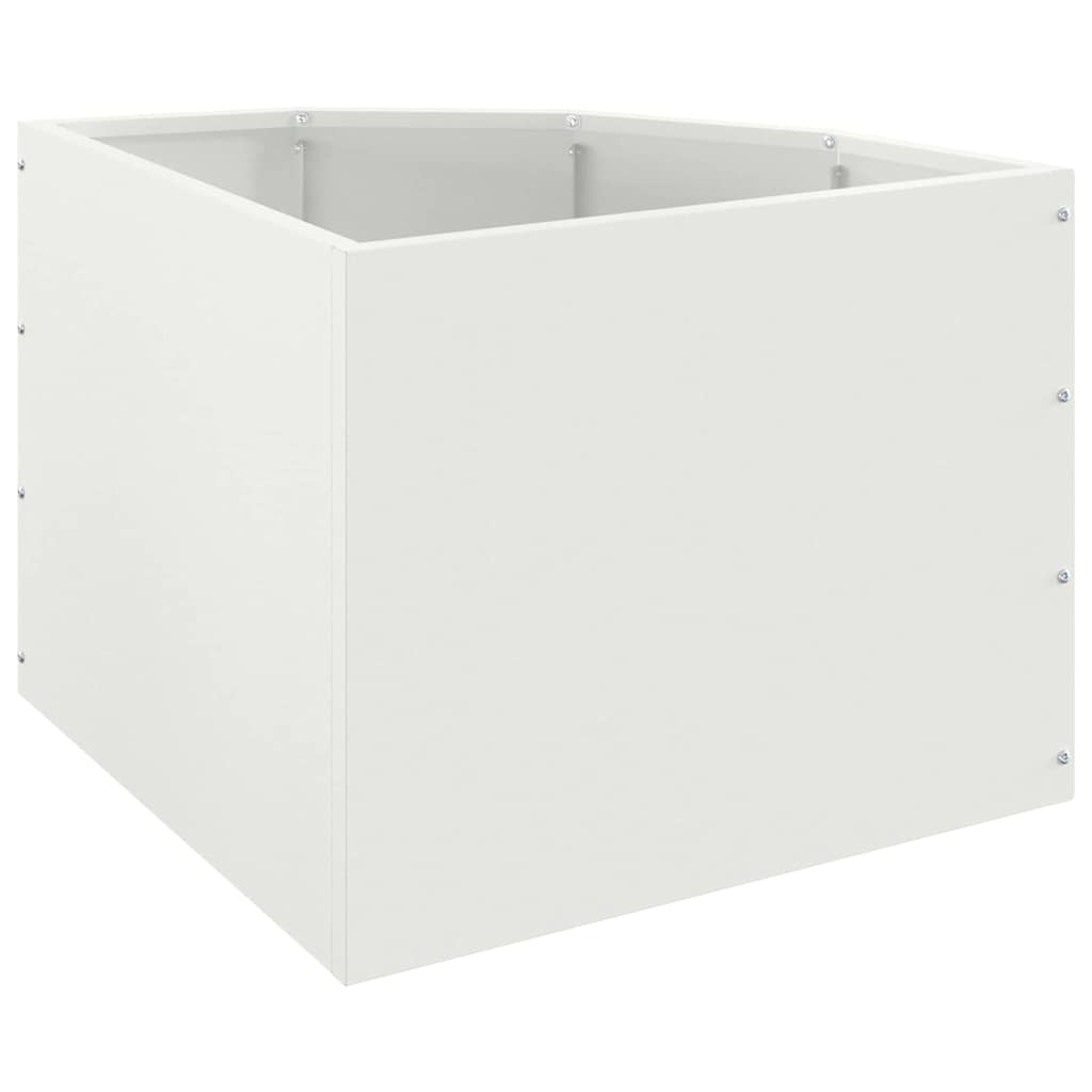 Γωνιακό Ροδόδεντρο Λευκό 45 x 45 x 35 cm Ατσάλι