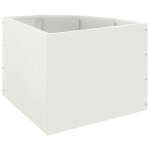 Γωνιακό Ροδόδεντρο Λευκό 45 x 45 x 35 cm Ατσάλι