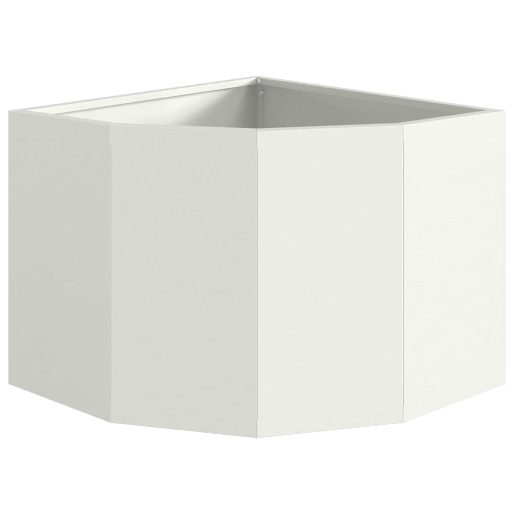 Γωνιακό Ροδόδεντρο Λευκό 45 x 45 x 35 cm Ατσάλι