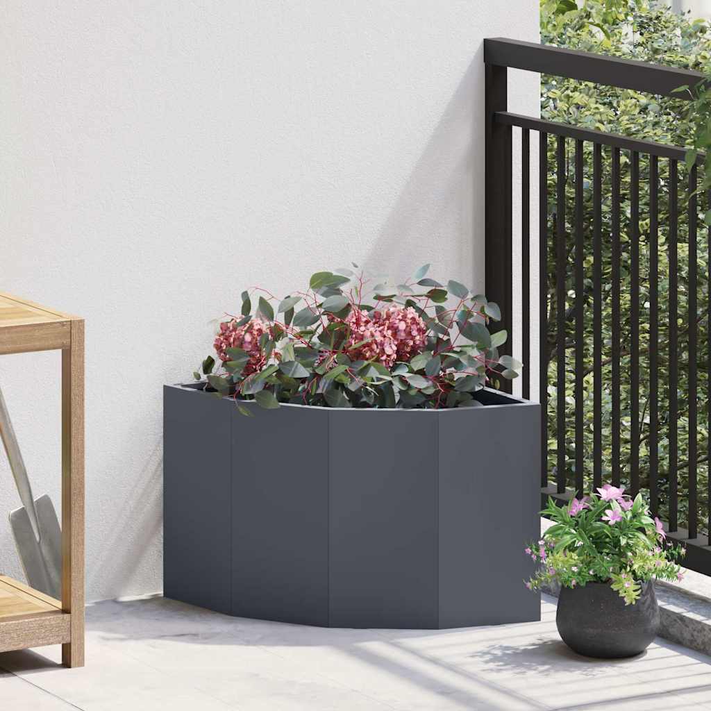 Γωνιακό Ροδόδεντρο Ανθρακί 45 x 45 x 35 cm Ατσάλι - Pakobazaar