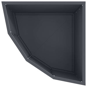 Γωνιακό Ροδόδεντρο Ανθρακί 45 x 45 x 35 cm Ατσάλι