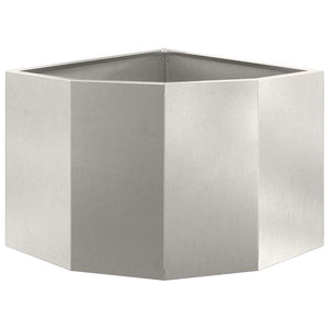 Γωνιακό Ροδόδεντρο Ασημί 45 x 45 x 35 cm Ανοξείδωτο ατσάλι