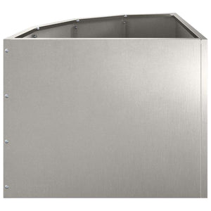 Γωνιακό Ροδόδεντρο Ασημί 45 x 45 x 35 cm Ανοξείδωτο ατσάλι