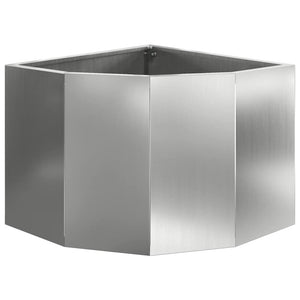 Γωνιακό Ροδόδεντρο Ασημί 45 x 45 x 35 cm Γαλβανισμένος χάλυβας