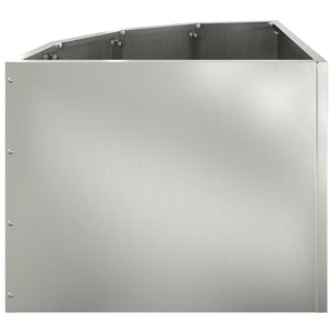 Γωνιακό Ροδόδεντρο Ασημί 45 x 45 x 35 cm Γαλβανισμένος χάλυβας