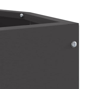 Γωνιακό Ροδόδεντρο Μαύρο 30 x 30 x 35 εκ Ατσάλι - Pakobazaar