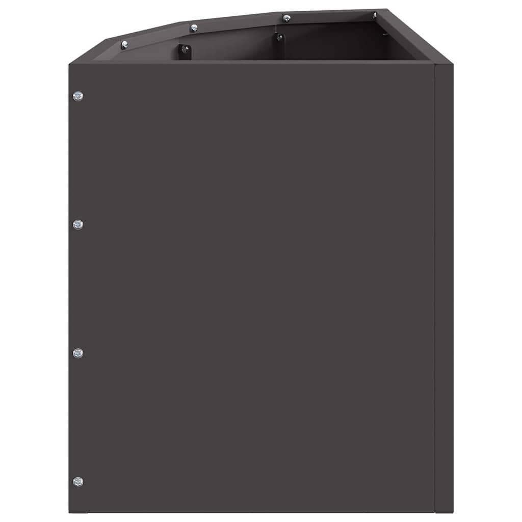 Γωνιακό Ροδόδεντρο Μαύρο 30 x 30 x 35 εκ Ατσάλι - Pakobazaar