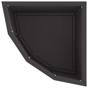 Γωνιακό Ροδόδεντρο Μαύρο 30 x 30 x 35 εκ Ατσάλι - Pakobazaar