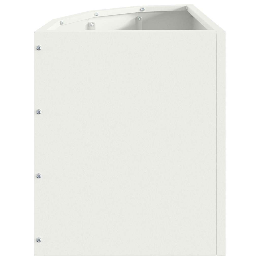 Γωνιακό Ροδόδεντρο Λευκό 30 x 30 x 35 εκ Ατσάλι