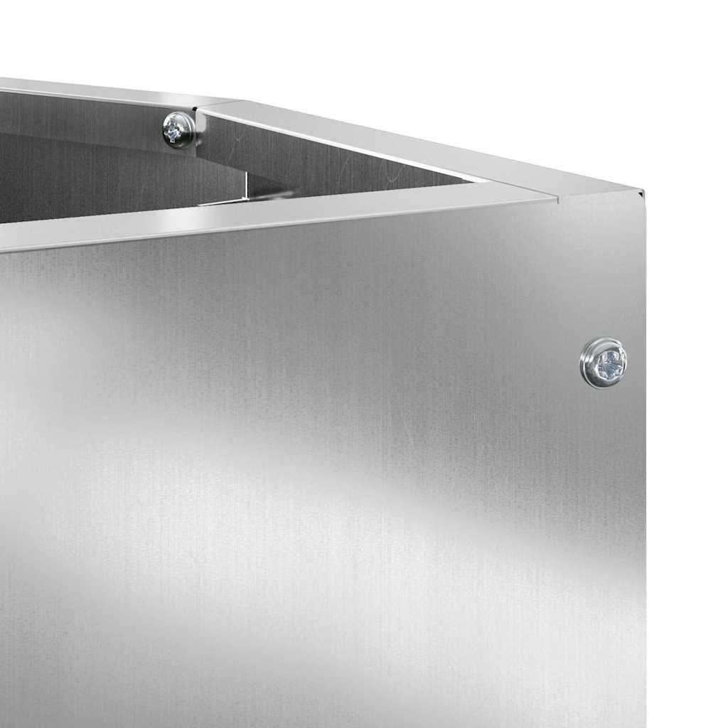 Γωνιακό Ροδόδεντρο Ασημί 30 x 30 x 35 εκ Γαλβανισμένος χάλυβας