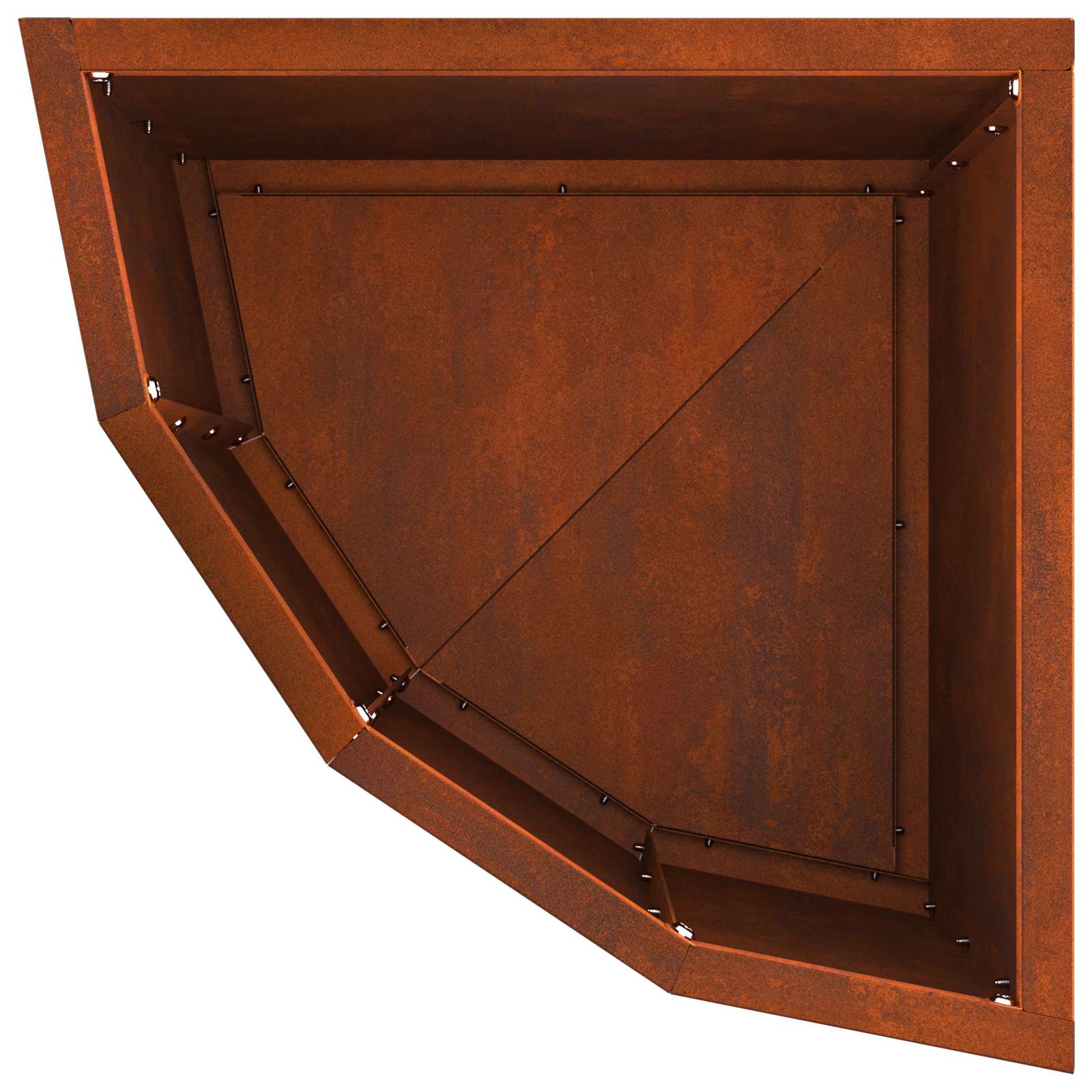 Γωνιακό Ροδόδεντρο Σκ rusty 30 x 30 x 35 εκ