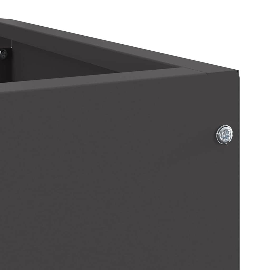 Γωνιακό Ροδόδεντρο Μαύρο 60 x 60 x 50 εκ Ατσάλι