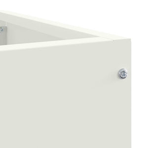 Γωνιακό Ροδόδεντρο Λευκό 60 x 60 x 50 εκ Ατσάλι