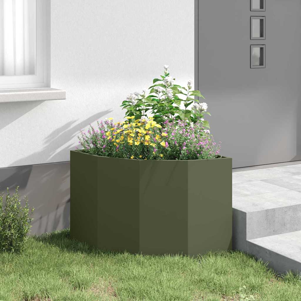 Γωνιακό Ροδόδεντρο Λαδί 60 x 60 x 50 εκ Ατσάλι - Pakobazaar