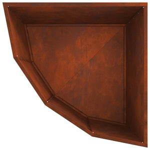 Γωνιακό Ροδόδεντρο Σκ rusty 60 x 60 x 50 εκ - Pakobazaar