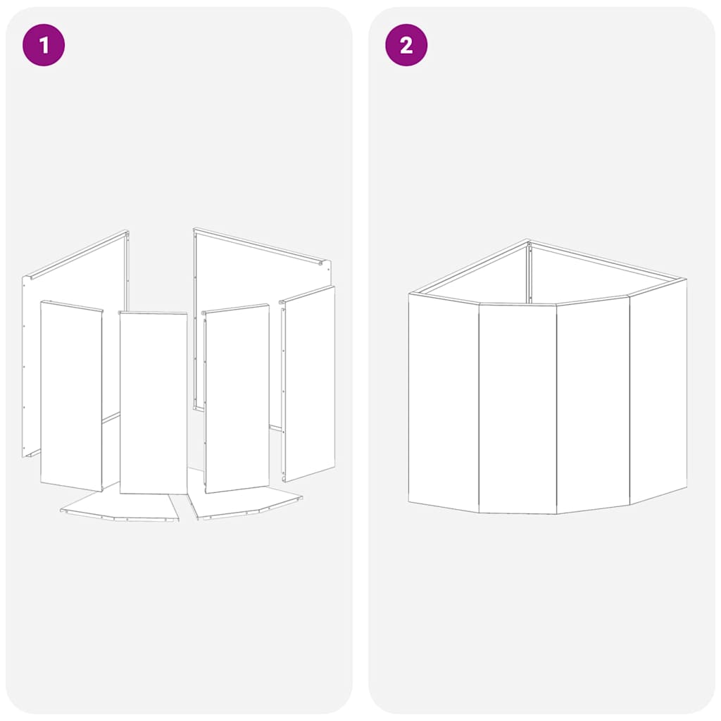 Γωνιακό Ροδόδεντρο Λευκό 45 x 45 x 50 εκ Ατσάλι