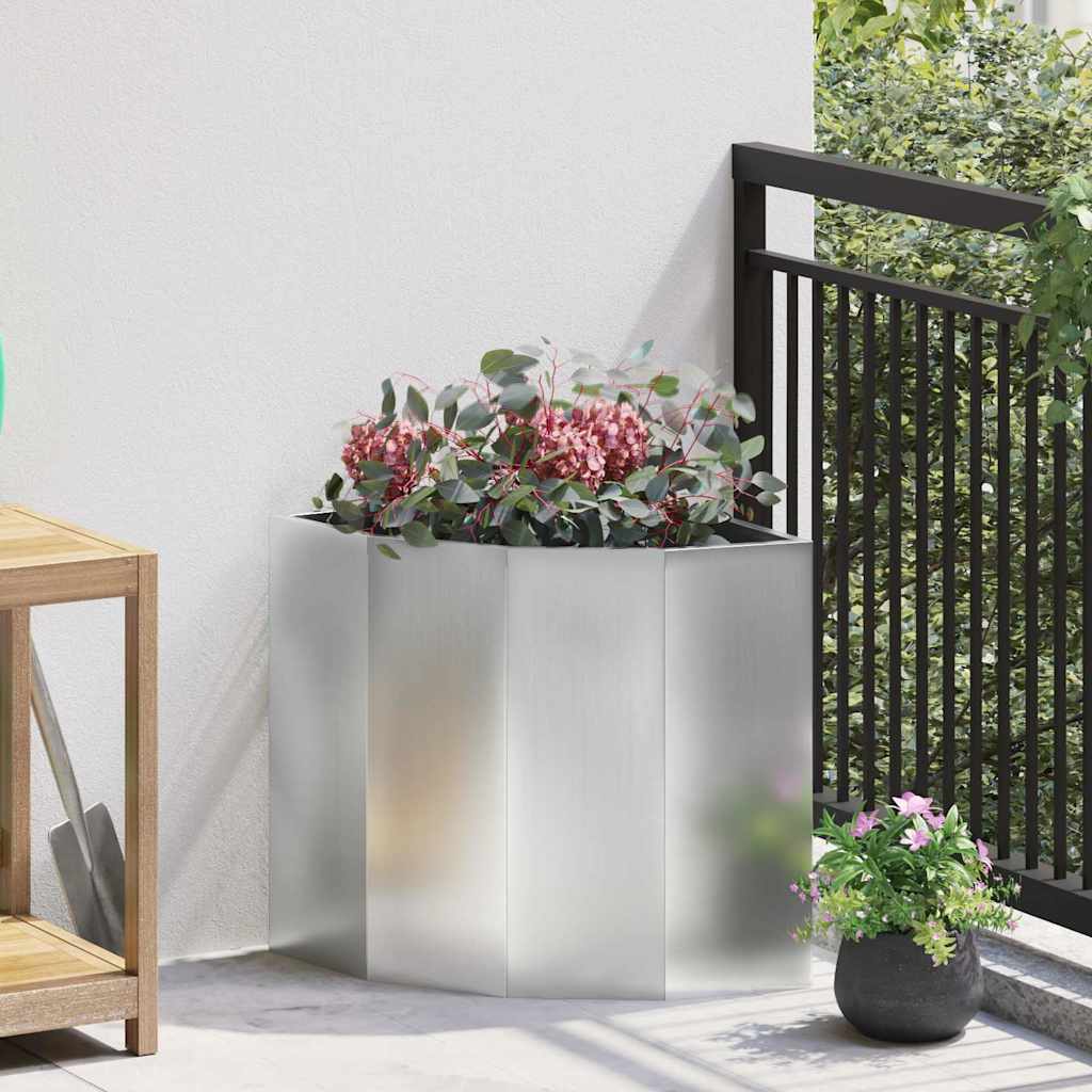 Γωνιακό Ροδόδεντρο Ασημί 45 x 45 x 50 εκ Γαλβανισμένος χάλυβας