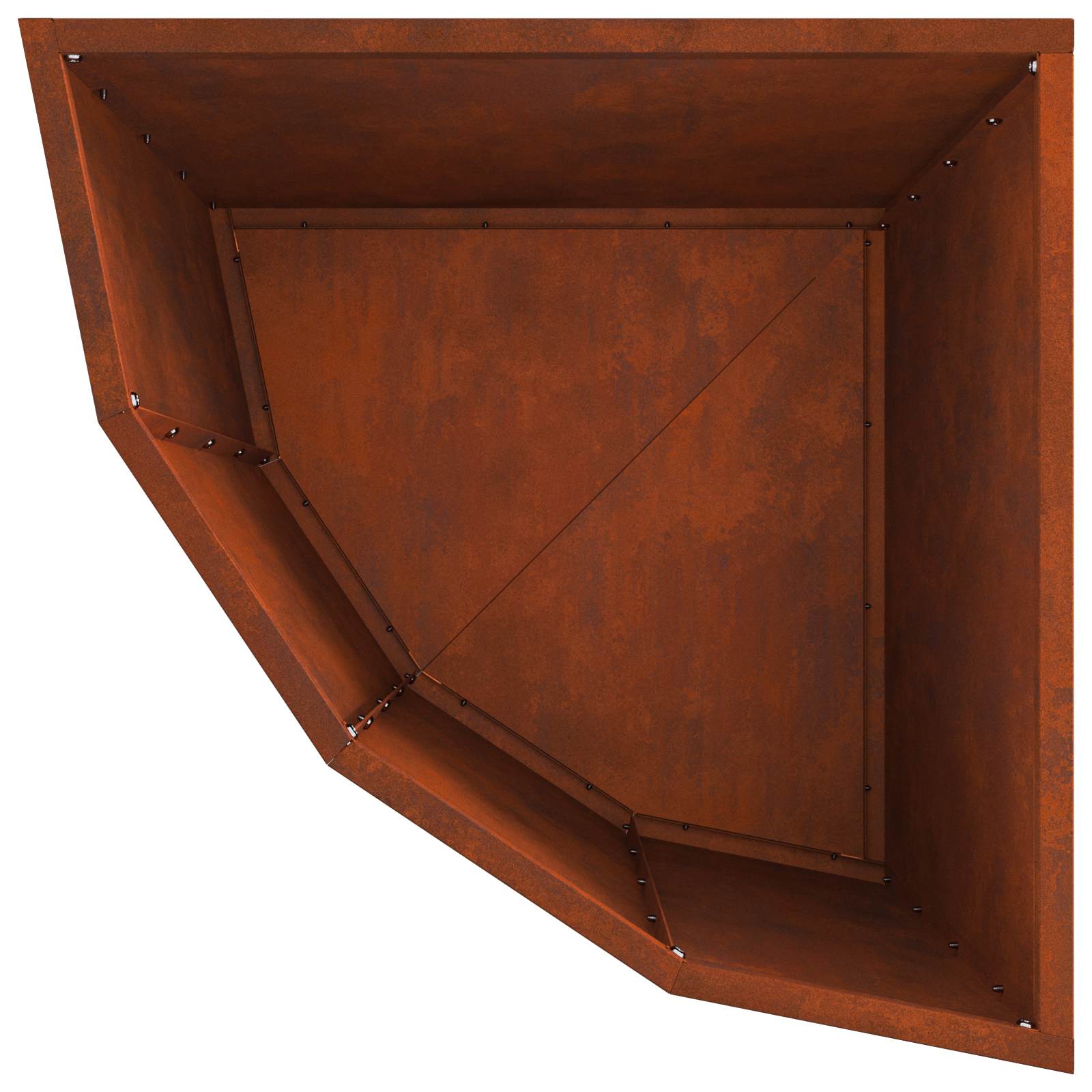 Γωνιακό Ροδόδεντρο Σκ rusty 45 x 45 x 50 εκ - Pakobazaar