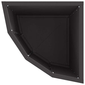 Γωνιακό Ροδόδεντρο Μαύρο 30 x 30 x 50 cm Ατσάλι