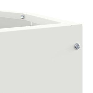 Γωνιακό Ροδόδεντρο Λευκό 30 x 30 x 50 cm Ατσάλι