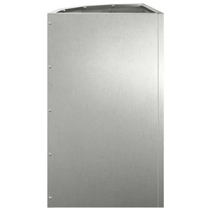 Γωνιακό Ροδόδεντρο Ασημί 30 x 30 x 50 cm Ανοξείδωτο ατσάλι