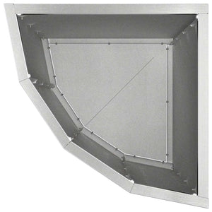 Γωνιακό Ροδόδεντρο Ασημί 30 x 30 x 50 cm Ανοξείδωτο ατσάλι