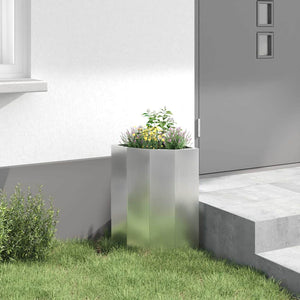Γωνιακό Ροδόδεντρο Ασημί 30 x 30 x 50 cm Γαλβανισμένος χάλυβας