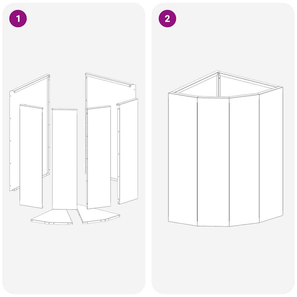 Γωνιακό Ροδόδεντρο Σκ rusty 30 x 30 x 50 cm