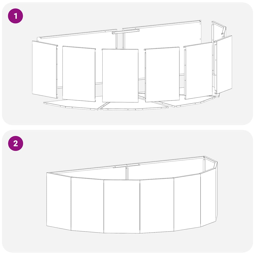 Γλάστρα Μαύρο 120 x 60 x 35 cm Ατσάλι