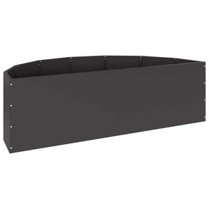 Γλάστρα Μαύρο 120 x 60 x 35 cm Ατσάλι