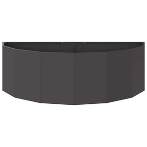 Γλάστρα Μαύρο 120 x 60 x 35 cm Ατσάλι