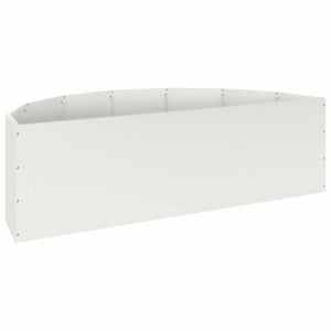 Γλάστρα Λευκό 120 x 60 x 35 cm Ατσάλι
