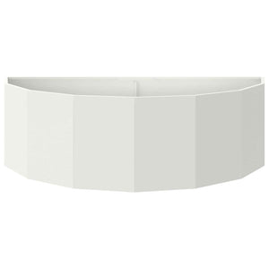 Γλάστρα Λευκό 120 x 60 x 35 cm Ατσάλι