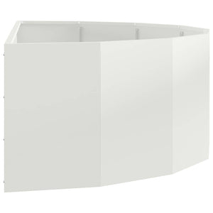 Γλάστρα Λευκό 120 x 60 x 35 cm Ατσάλι