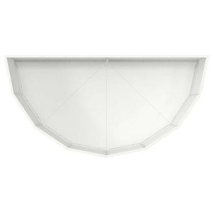 Γλάστρα Λευκό 120 x 60 x 35 cm Ατσάλι